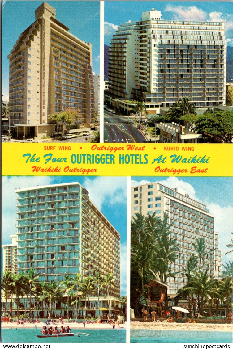 Hawaii Waikiki Multi View The Four Outrigger Hotels - Oahu