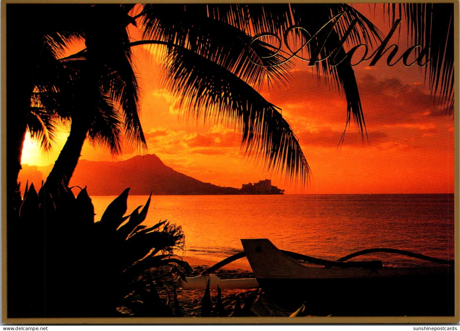 Hawaii Oahu Diamond Head At Waikiki At Dawn - Oahu