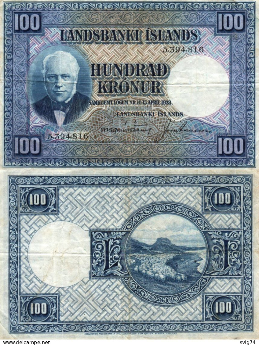 Iceland 100 Kronur 1928 Pick 35 - Islande