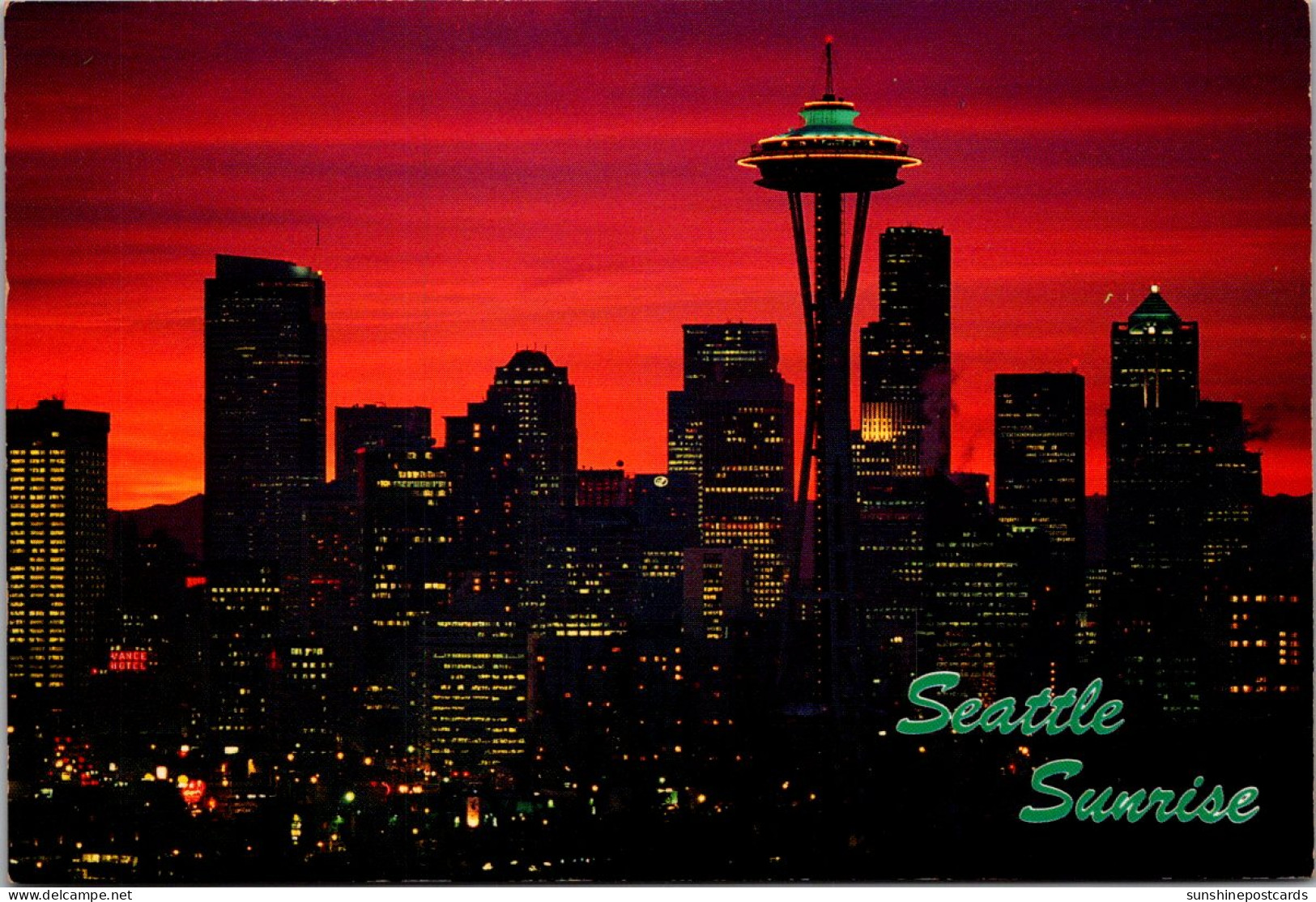 Washington Seattle Skyline At Sunrise - Seattle
