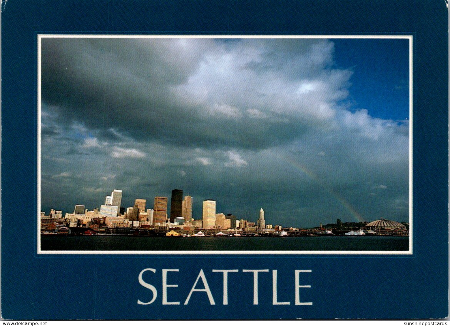 Washington Seattle Skyline Seen From Puget Sound  - Seattle