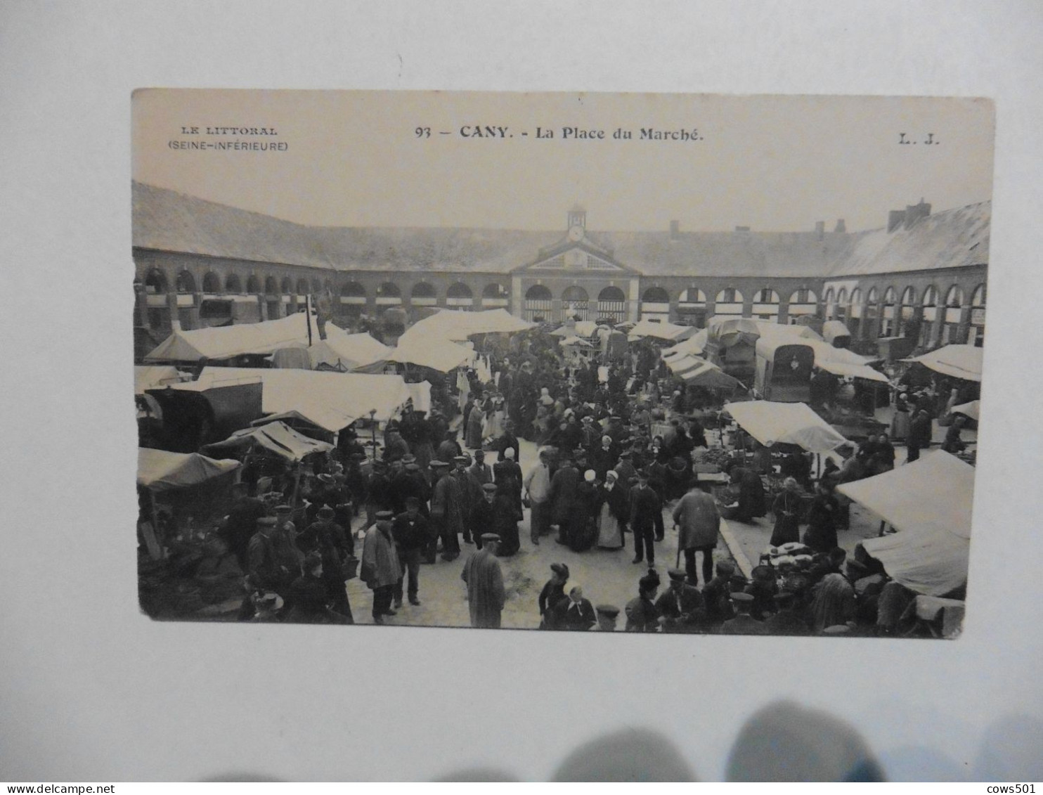 France > [76] Seine Maritime > Cany Barville :La Place Du Marché N° 93 - Cany Barville