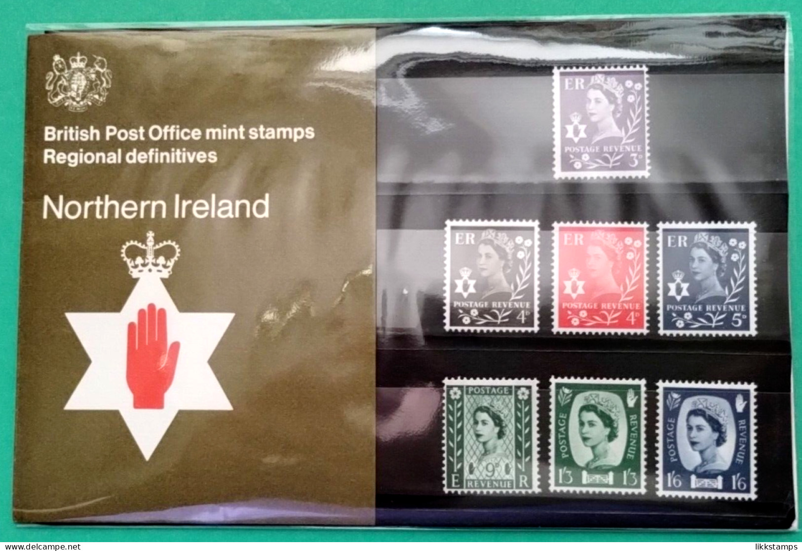 1970 NORTHERN IRELAND REGIONAL LOW VALUE DEFINITIVE ISSUE PRESENTATION PACK. ( A ). #03013 - Presentation Packs