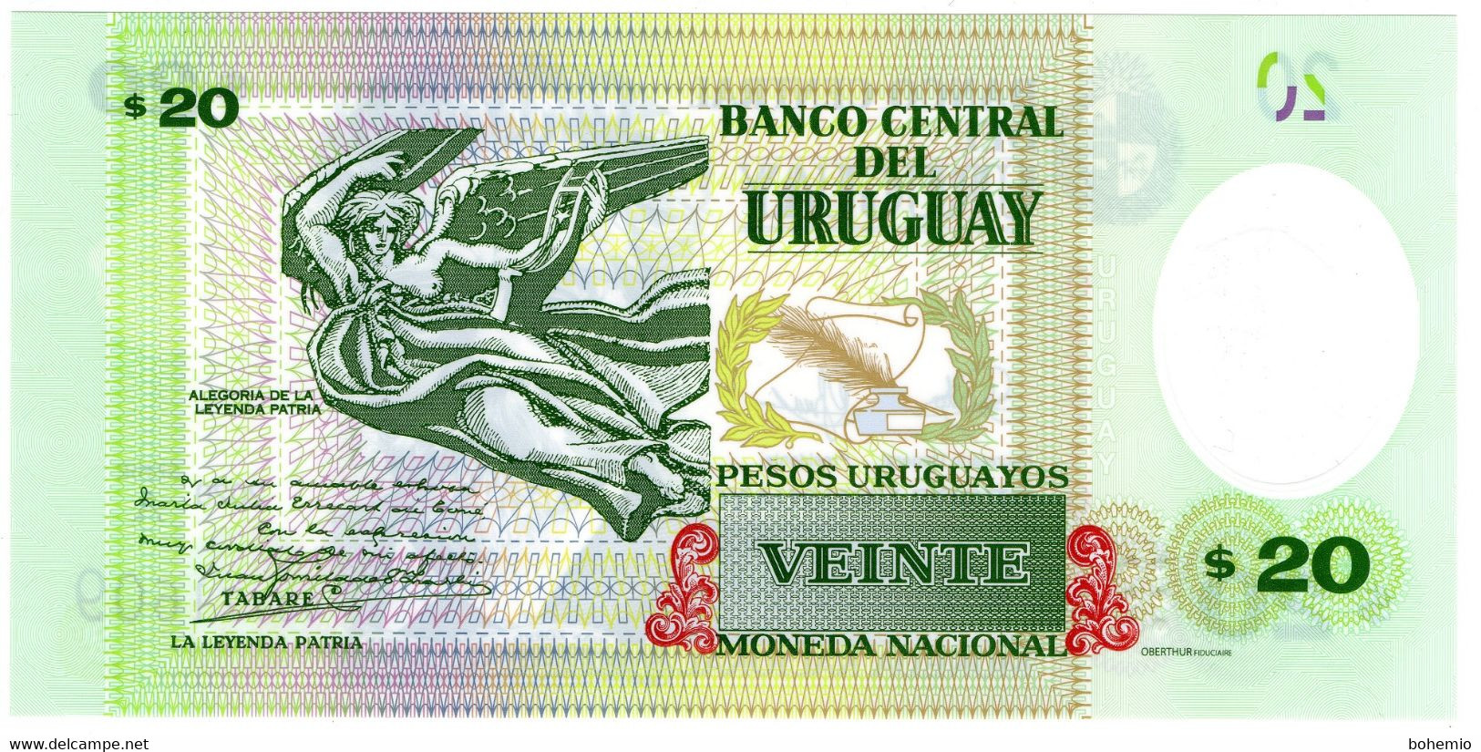 Uruguay 2020 Nuevo Polímero $20 - Uruguay