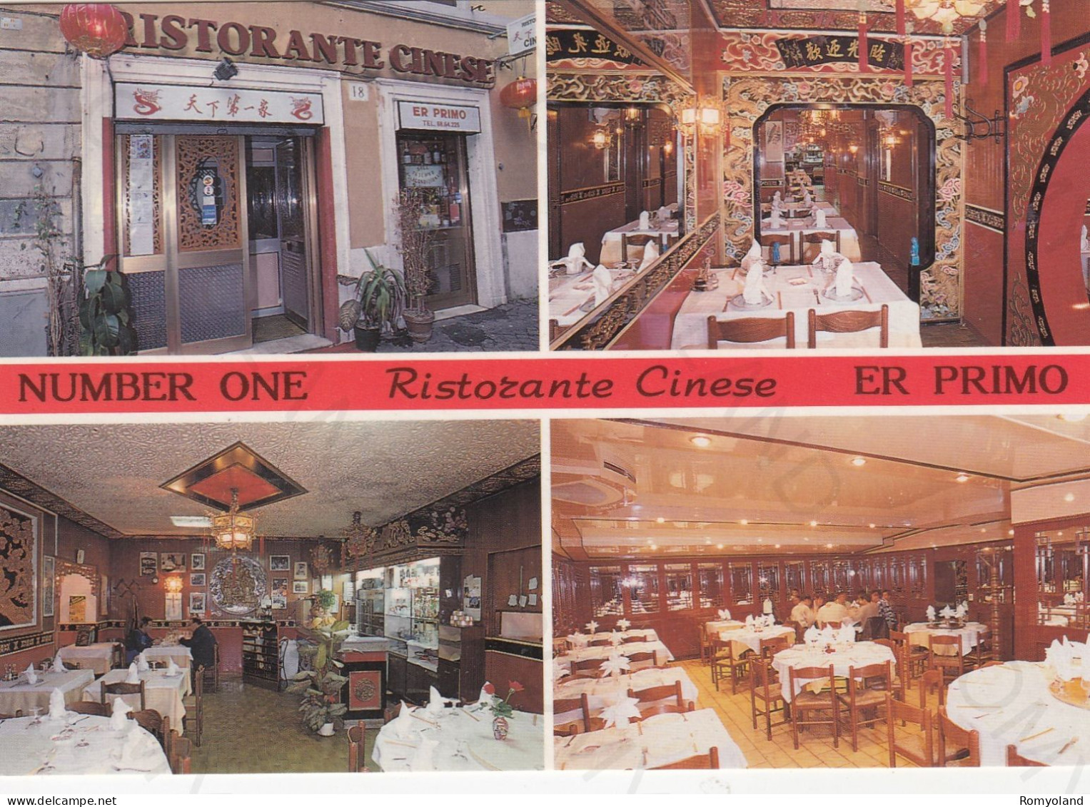 CARTOLINA  ROMA,LAZIO-RISTORANTE CINESE "ER PRIMO" VIA DEGLI OMBRELLARI-STORIA,MEMORIA,CULTURA,RELIGIONE,NON VIAGGIATA - Bares, Hoteles Y Restaurantes