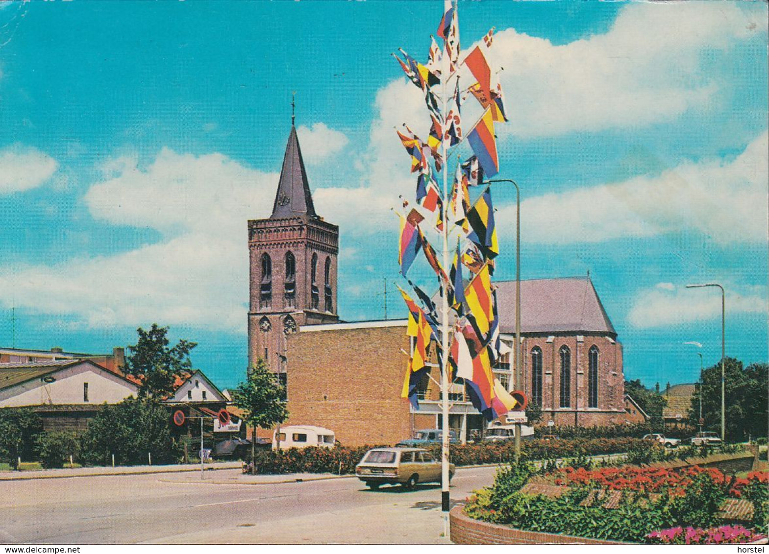Netherland - Ede - Herv. Kerk - Church - Cars - Opel Rekord Caravan - Nice Stamp - Ede