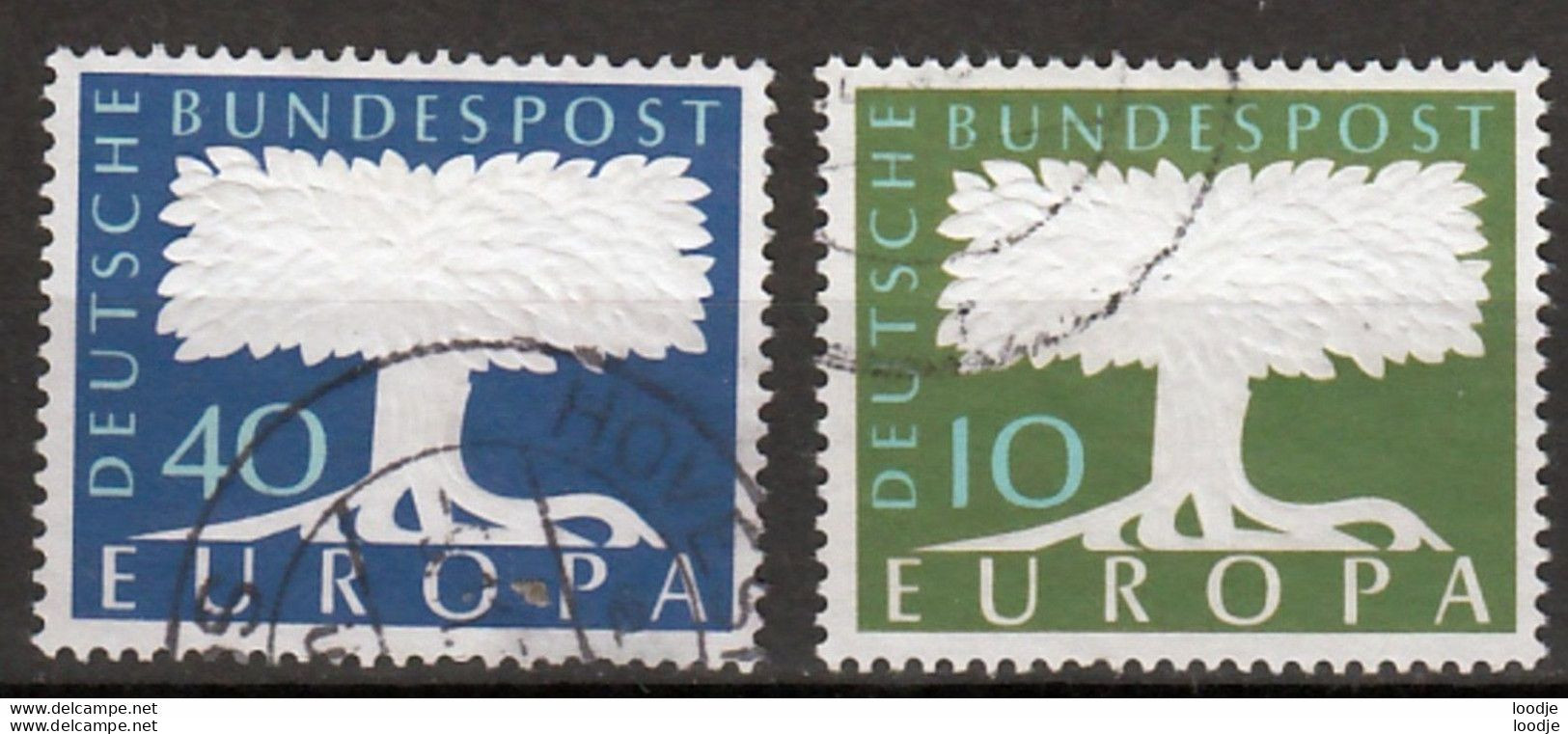 Duitsland  Europa Cept 1957 Gestempeld - 1957