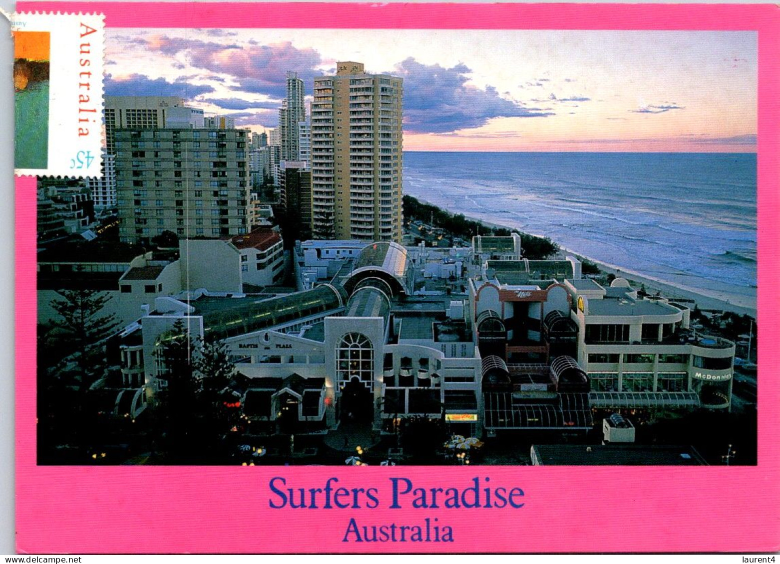 3-9-2023 (4 T 11) Australia - QLD - City Of Surfer Paradise (wit H Folded Art Painting Stamp) - Gold Coast