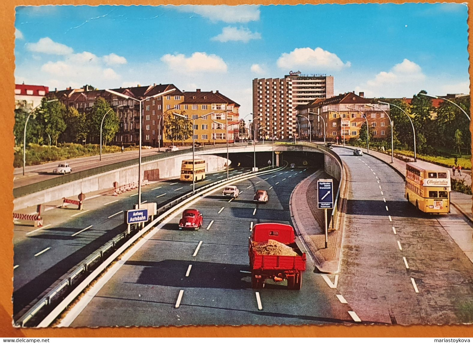 1968. Berlin Halemsee. Stadtautobahn. - Halensee