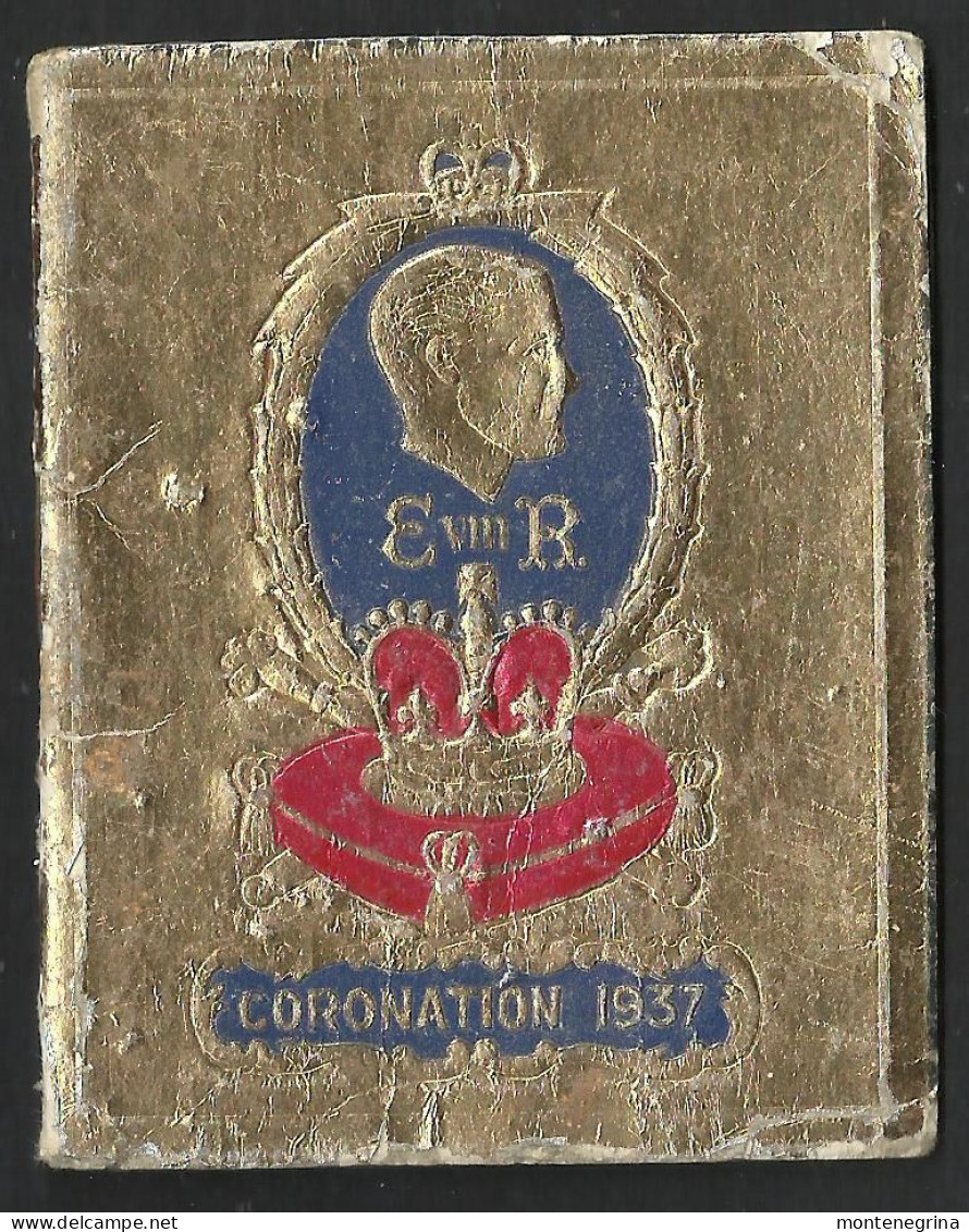 POCKET CALENDAR 1937 - Coronation - King EDVARD VIII - Old Calendar - 6 X 7,5cm(see Sales Conditions) 08574 - Formato Piccolo : 1921-40