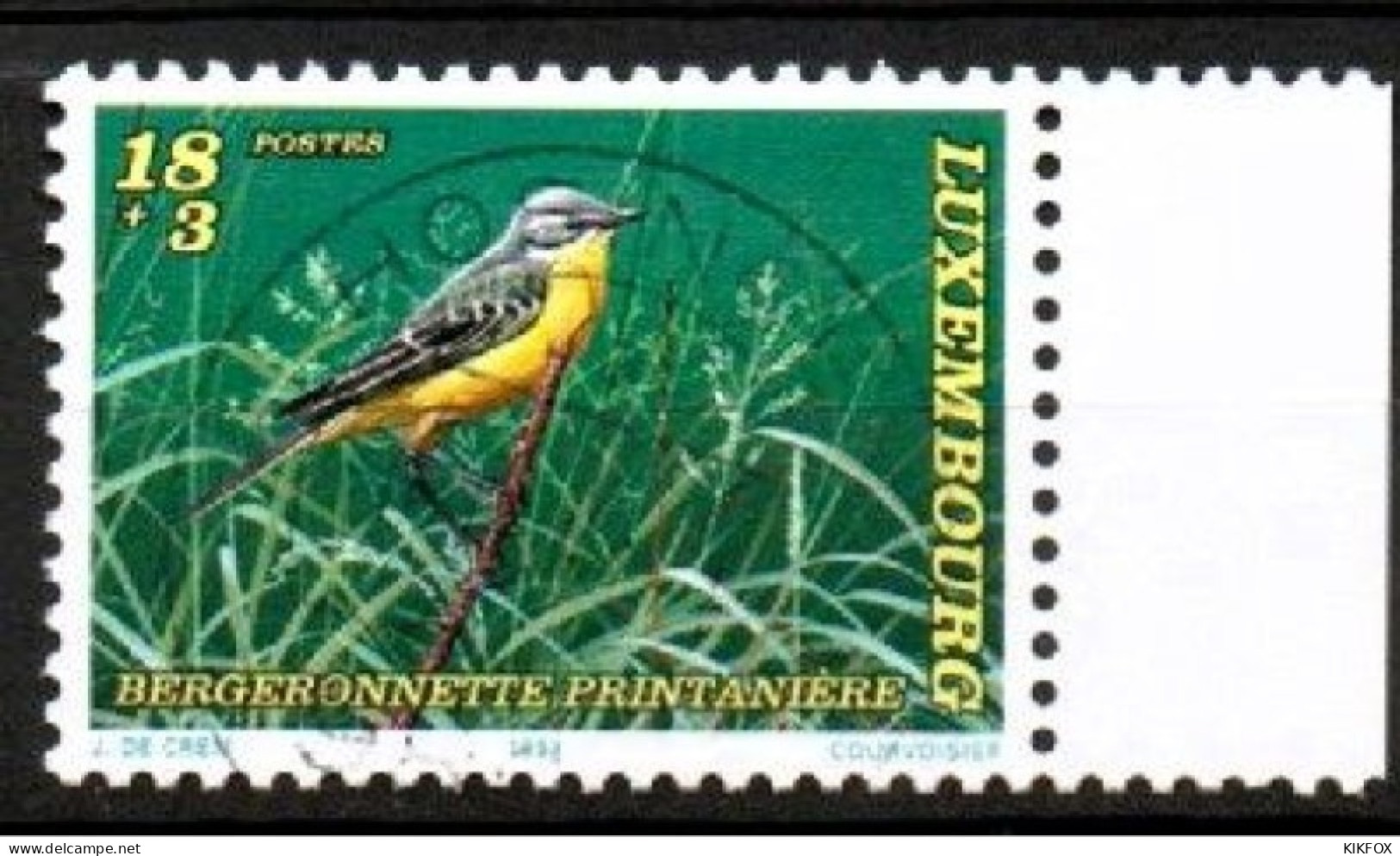 Luxembourg, Luxemburg, 1994,  YT 1305,  MI 1355, WOHLFAHRT, BEDROHTE VOGELARTEN, GESTEMPELT, OBLITERE - Oblitérés