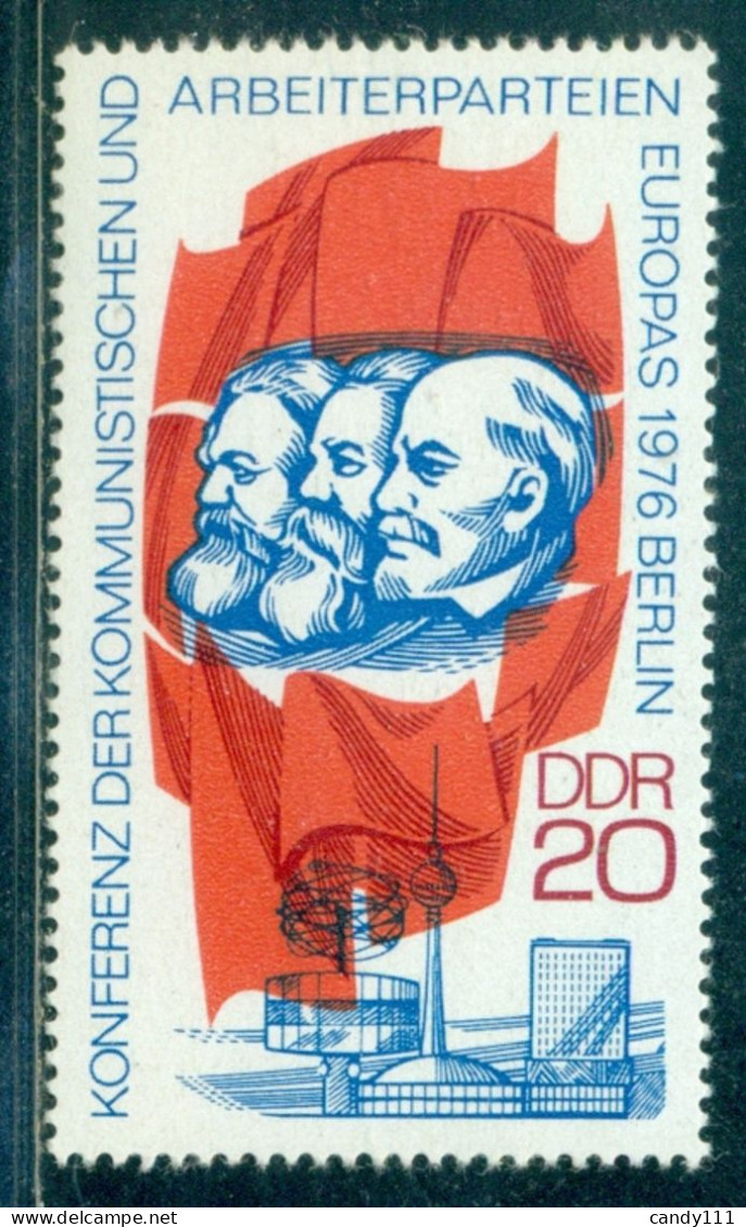 1976 Karl Marx,Engels,german Philosophers,Lenin,Alexanderplatz,DDR,2146,MNH - Lenin