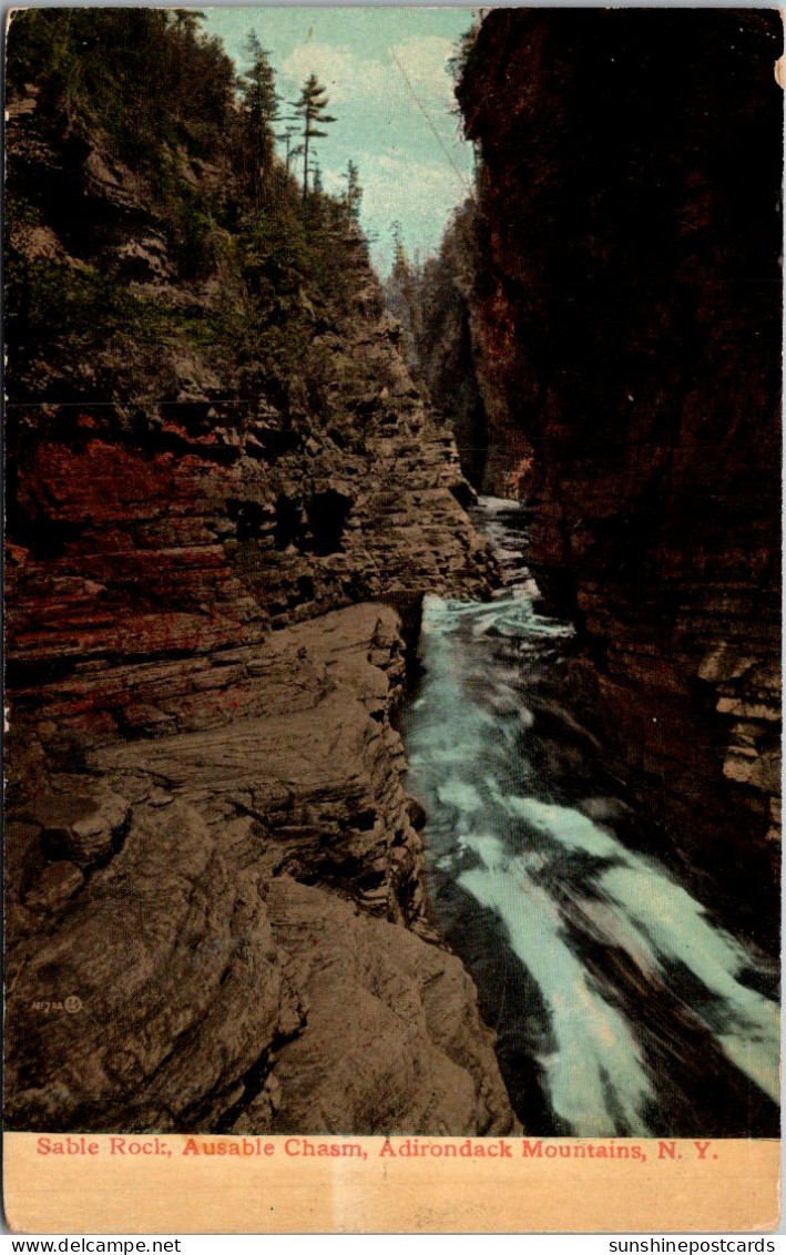 New York Ausable Chasm Sable Rock  - Adirondack