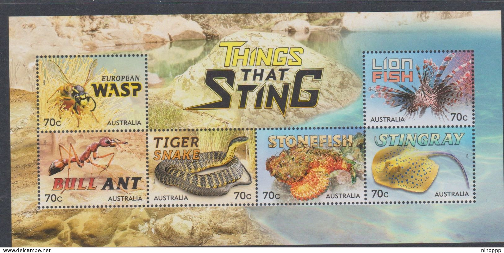 Australia ASC 3241MS 2014 Stingers Miniature Sheet,mint Never Hinged - Mint Stamps