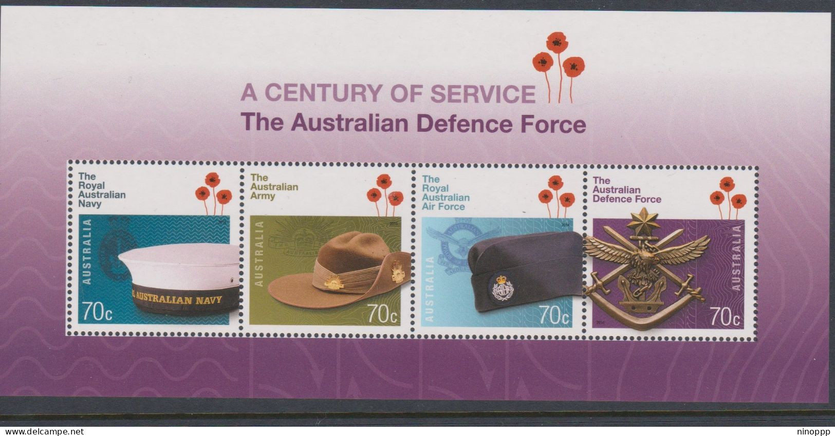 Australia ASC 3252MS 2014 Defence Forces Miniature Sheet,mint Never Hinged - Ungebraucht
