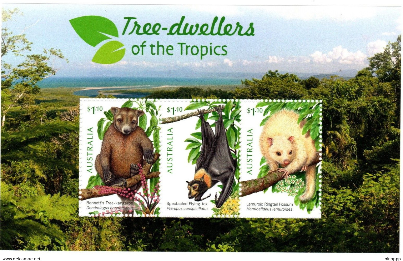 Australia ASC 3722 MS 2020 Tree-dwellers Of Tropics, Miniature Sheet,mint Never Hinged - Mint Stamps