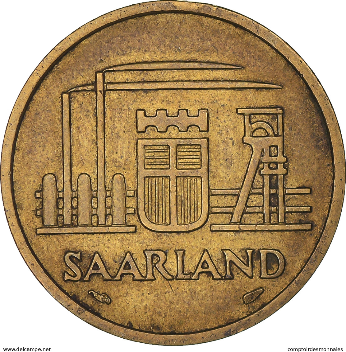 Monnaie, Saare, 20 Franken, 1954 - 20 Francos