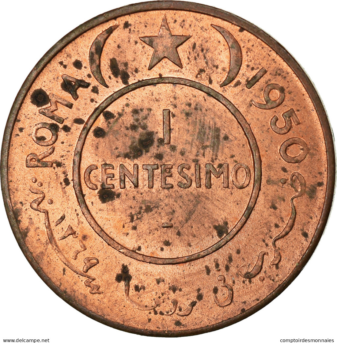 Monnaie, Somalie, Centesimo, 1950, SUP+, Cuivre, KM:1 - Somalia