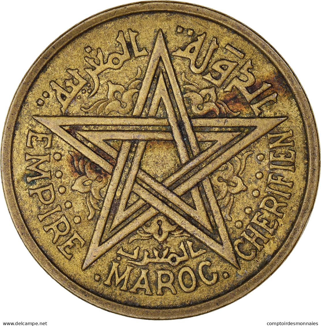 Monnaie, Maroc, 2 Francs, 1945 - Maroc