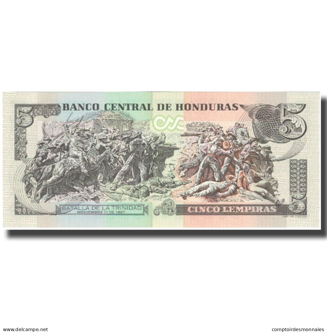 Billet, Honduras, 5 Lempiras, 2008, 2008-04-17, KM:91b, NEUF - Honduras
