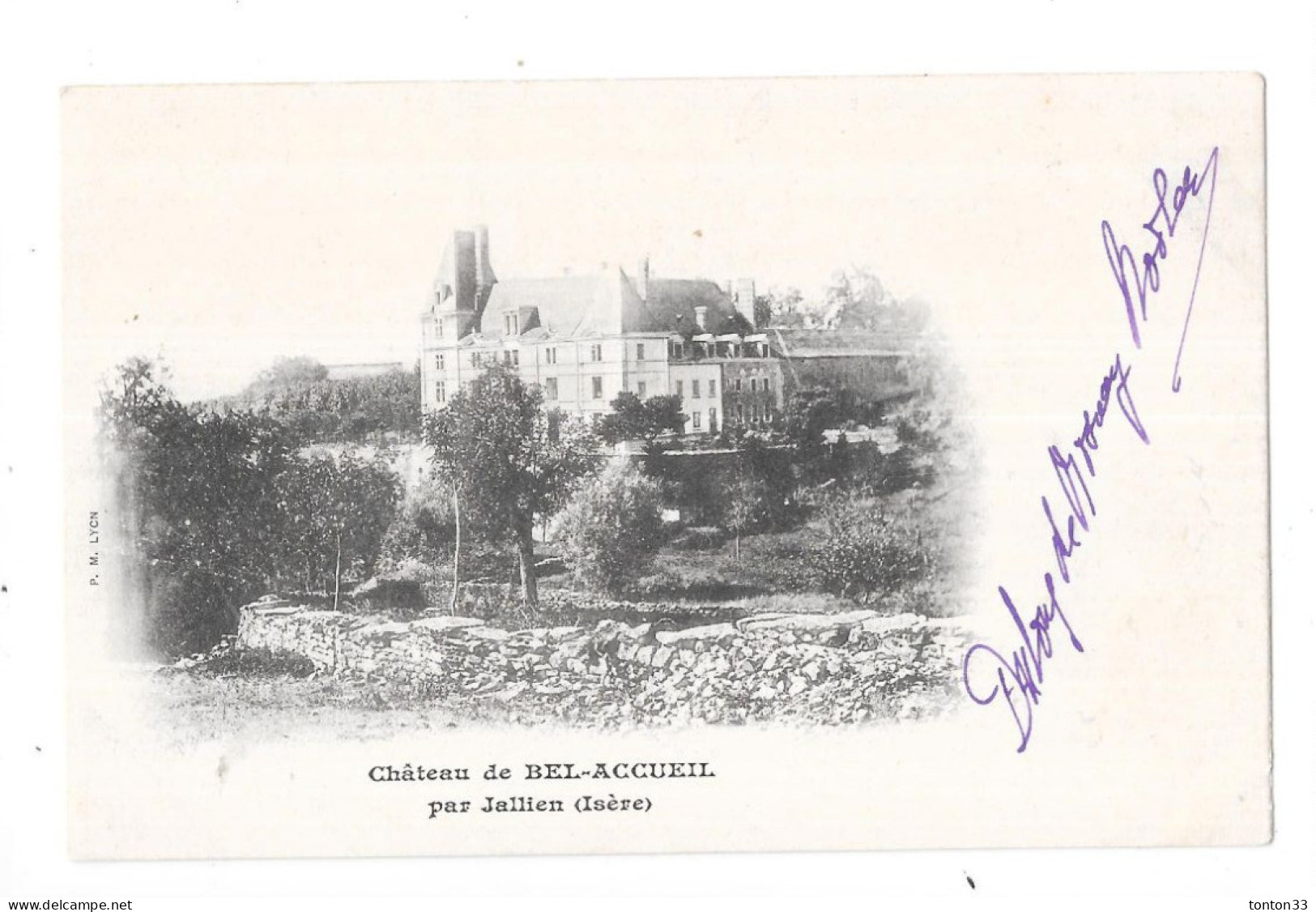 DEPT 38 - Chateau De BEL ACCUEIL Par JALLIEN - Au Lieu De Jallieu - ARD1/BX - - Jallieu