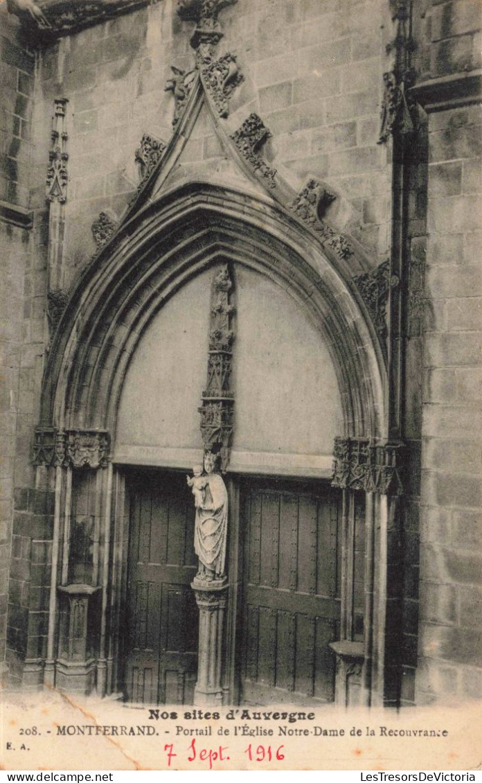 FRANCE - Montferrand - Portail De L'Eglise Notre Dame De La Recouvrance - Carte Postale Ancienne - Autres & Non Classés