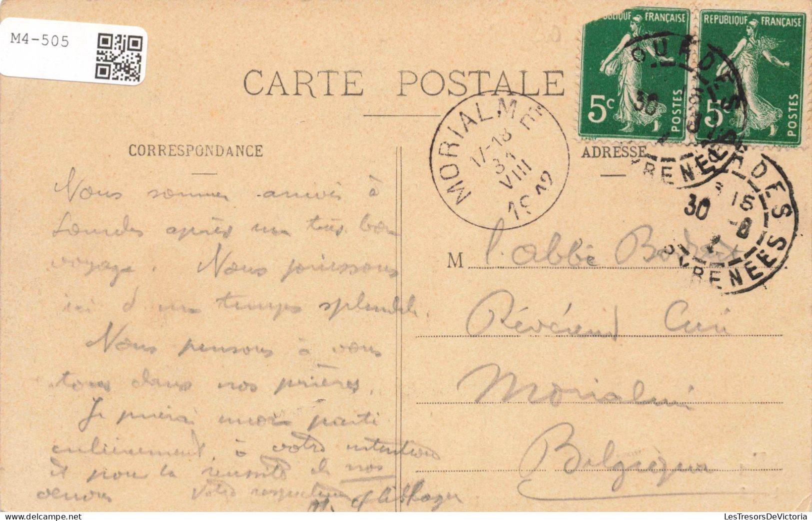 FRANCE - Lourdes - La Bénédiction Du St-Sacrement - Animé - Carte Postale Ancienne - Lourdes