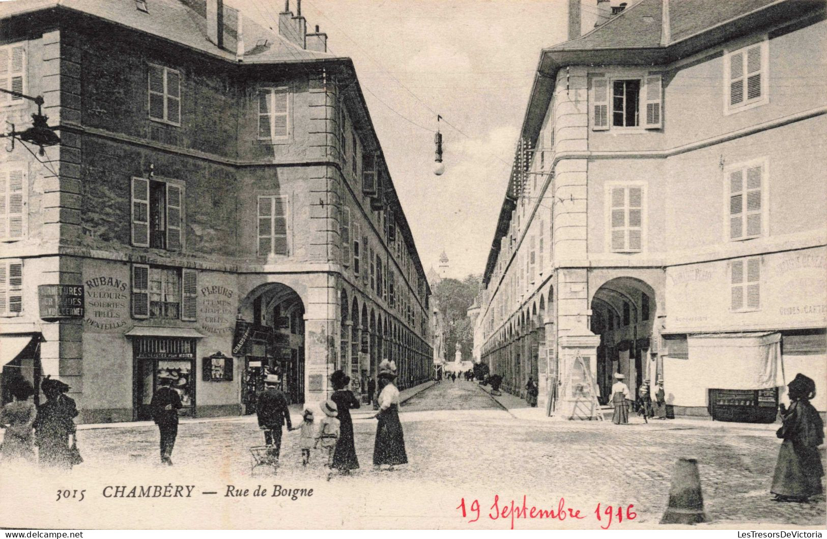 FRANCE - Chambéry - Rue De Borgne - Animé - Carte Postale Ancienne - Chambery