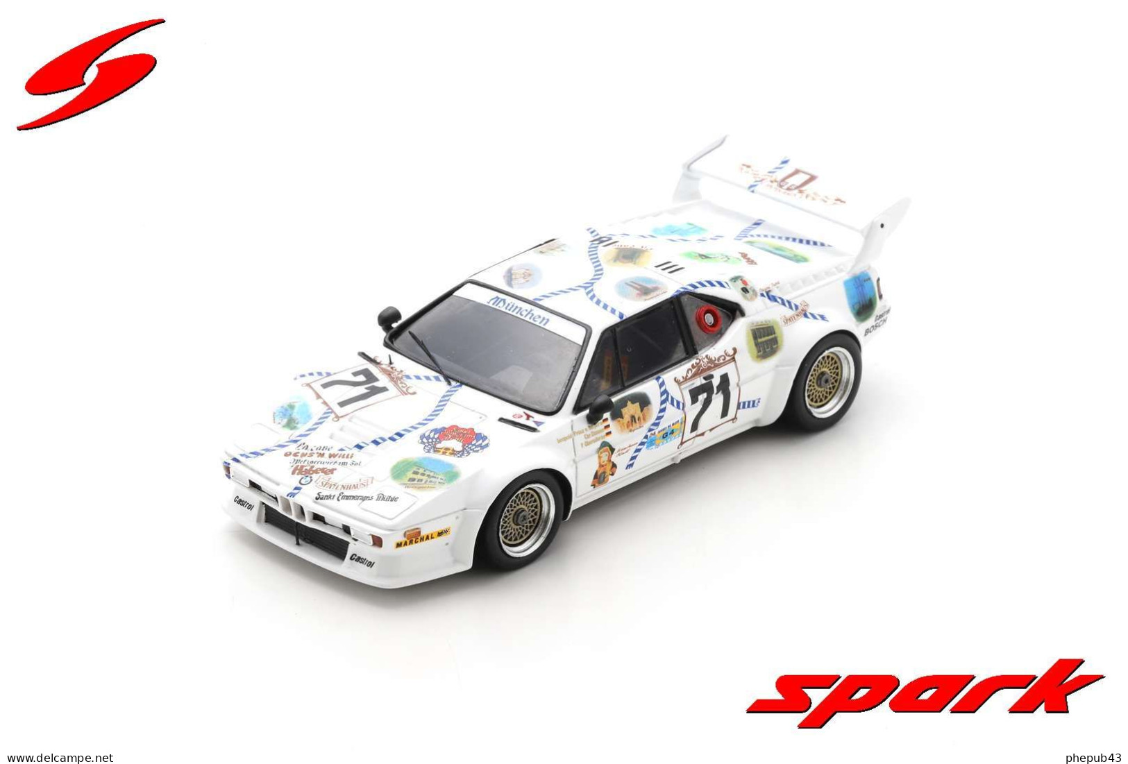 BMW M1 - 24h Le Mans 1981 #71 - C. Danner/L. Von Bayern/P. Oberndorfer - Spark - Spark