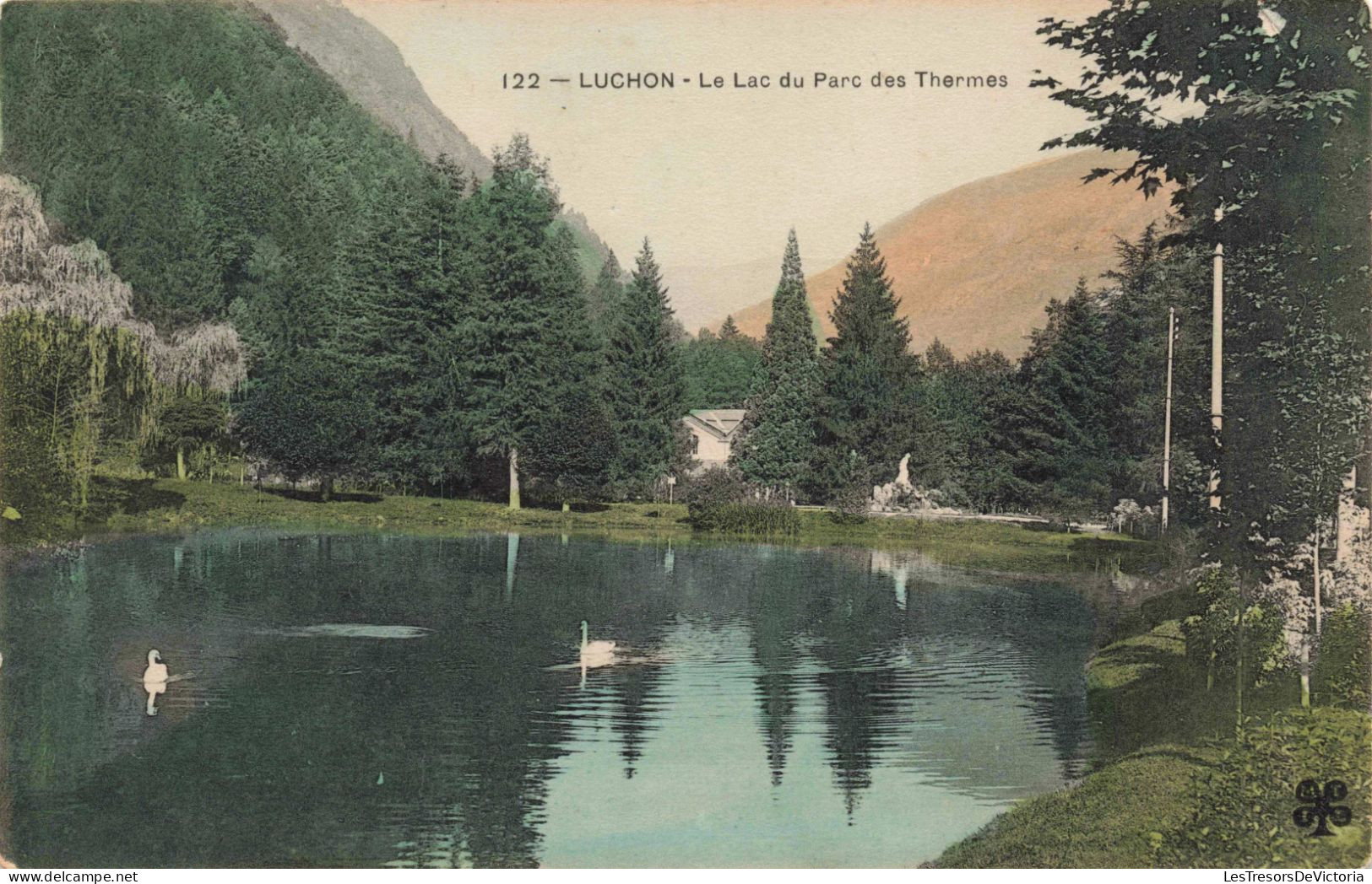 FRANCE - Luchon - Le Lac Du Parc Des Thermes - Colorisé - Carte Postale Ancienne - Luchon