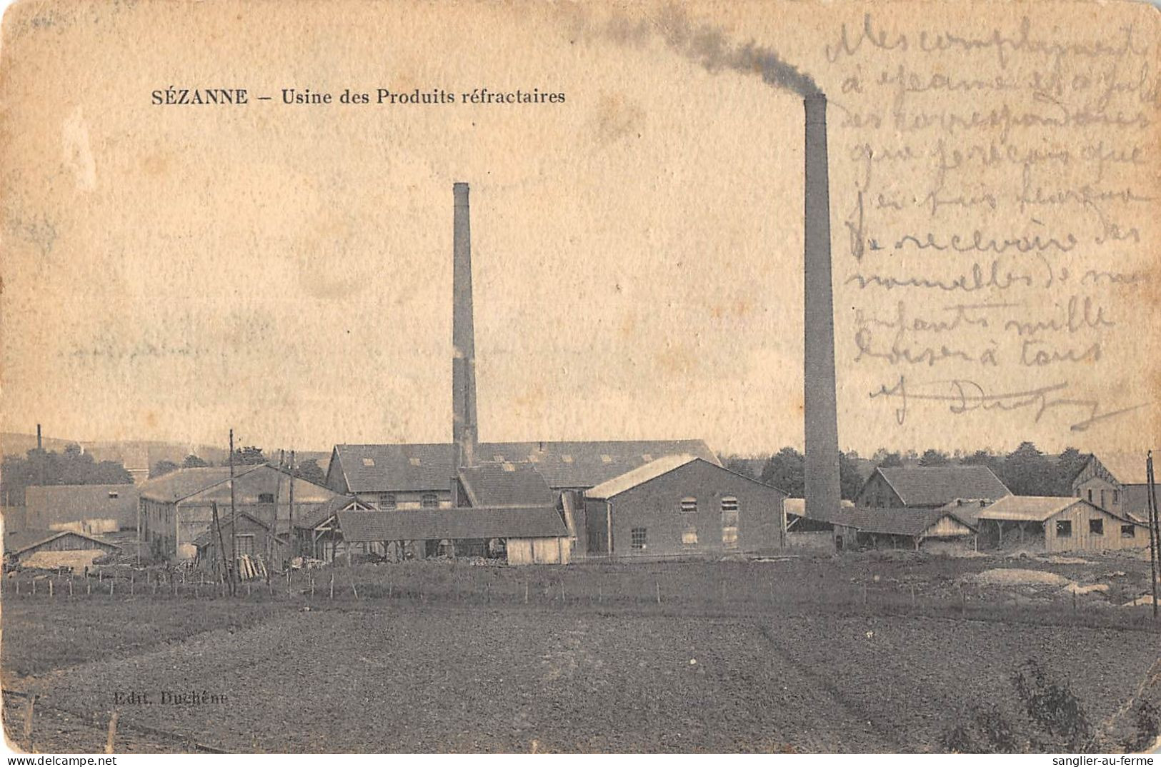 CPA 51 SEZANNE / USINE DES PRODUITS REFRACTAIRES - Sezanne