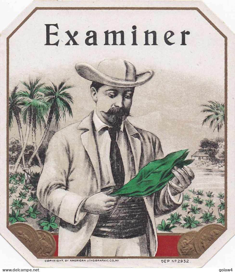33868# ETIQUETTE EXAMINER TABAC CIGARE TABACO CIGARROS - Labels