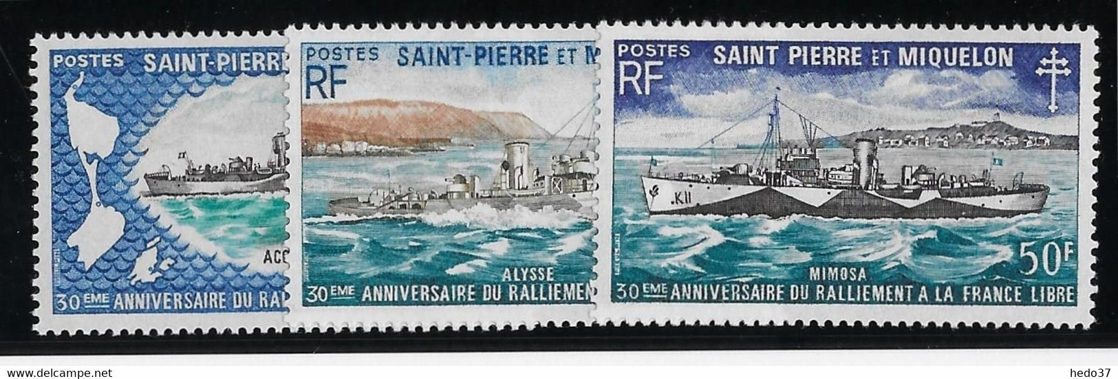St Pierre Et Miquelon N°414/416 - Neuf ** Sans Charnière - TB - Unused Stamps