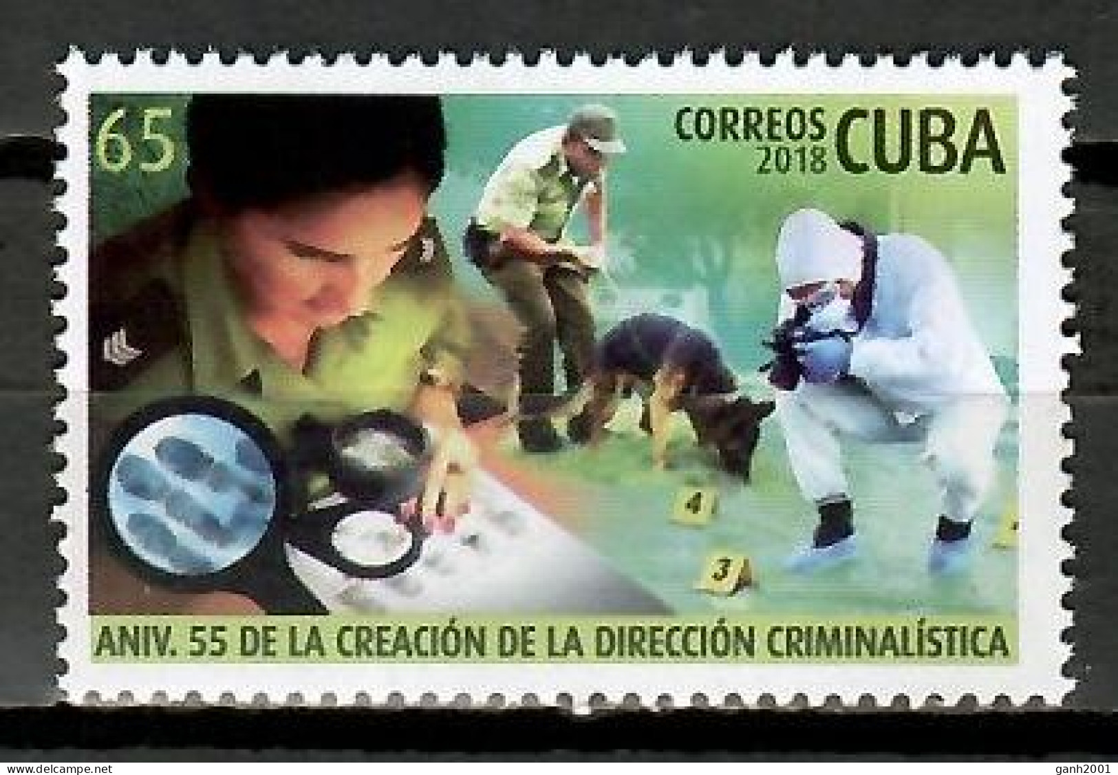 Cuba 2018 / Police MNH Policía Polizei / Cu11019 C3-21 - Police - Gendarmerie