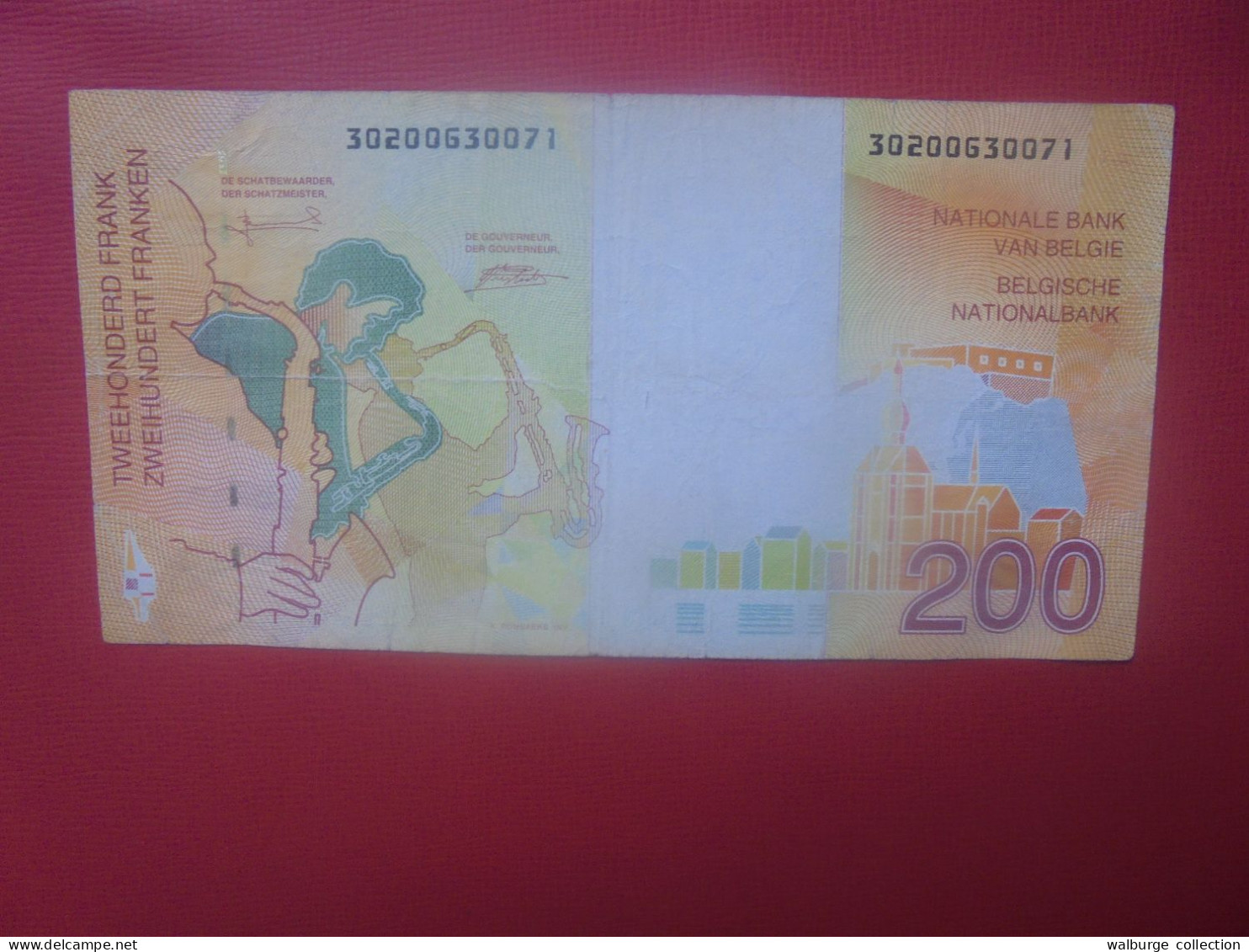 BELGIQUE 200 Francs 1996-2001 MORIN N°71 Circuler (B.18) - 100 Francos