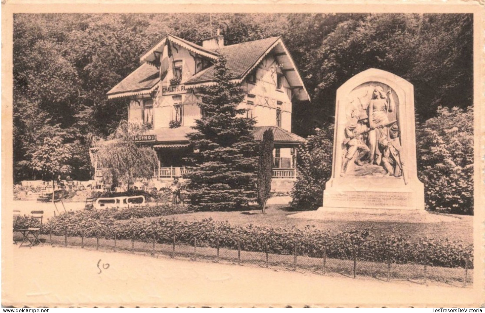 BELGIQUE - Spa - Parc De Sept Heures - Monument De L'Armistice Et Le Chalet - Carte Postale Ancienne - Spa