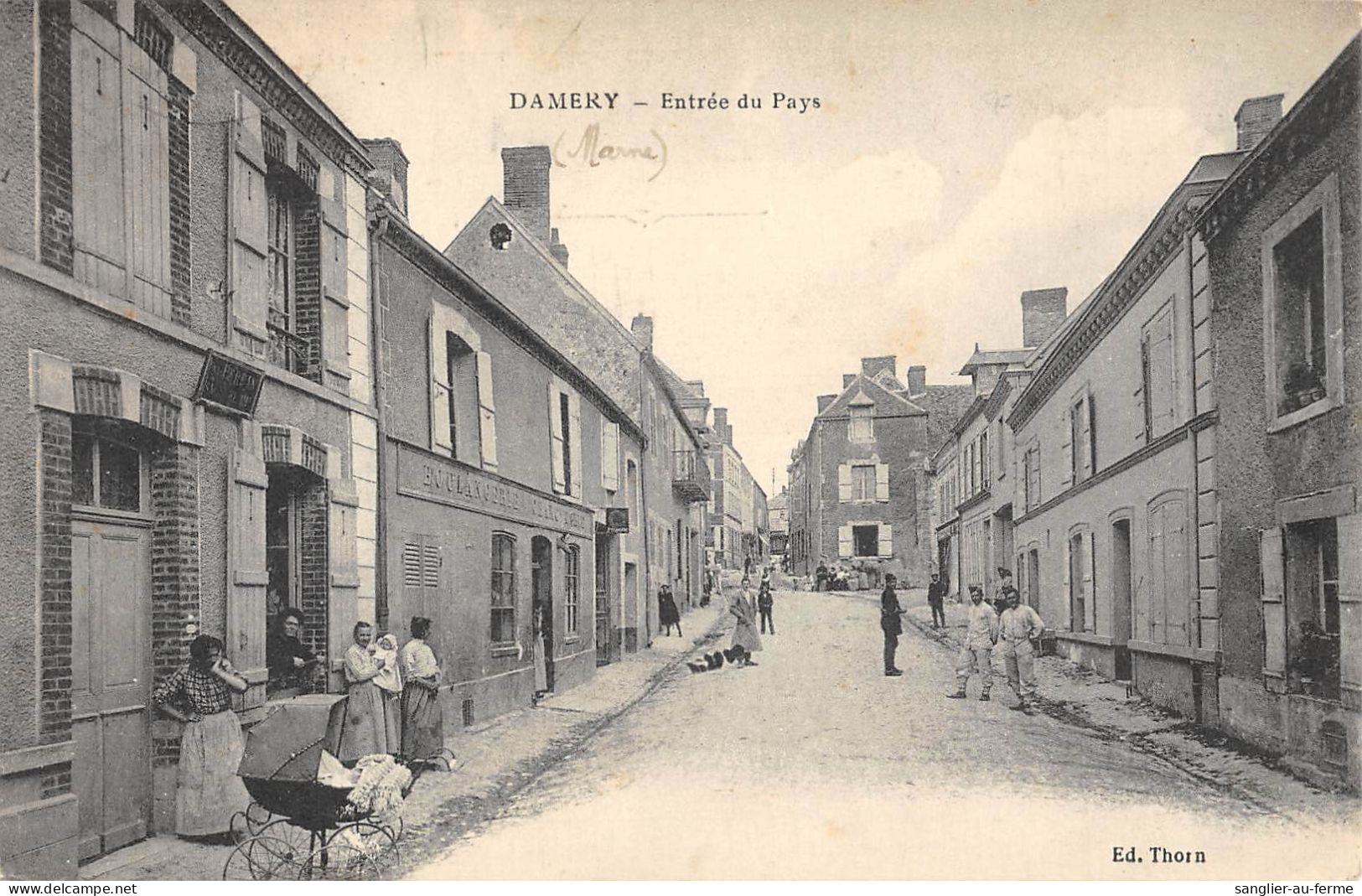 CPA 51 DAMERY / ENTREE DU PAYS - Autres & Non Classés