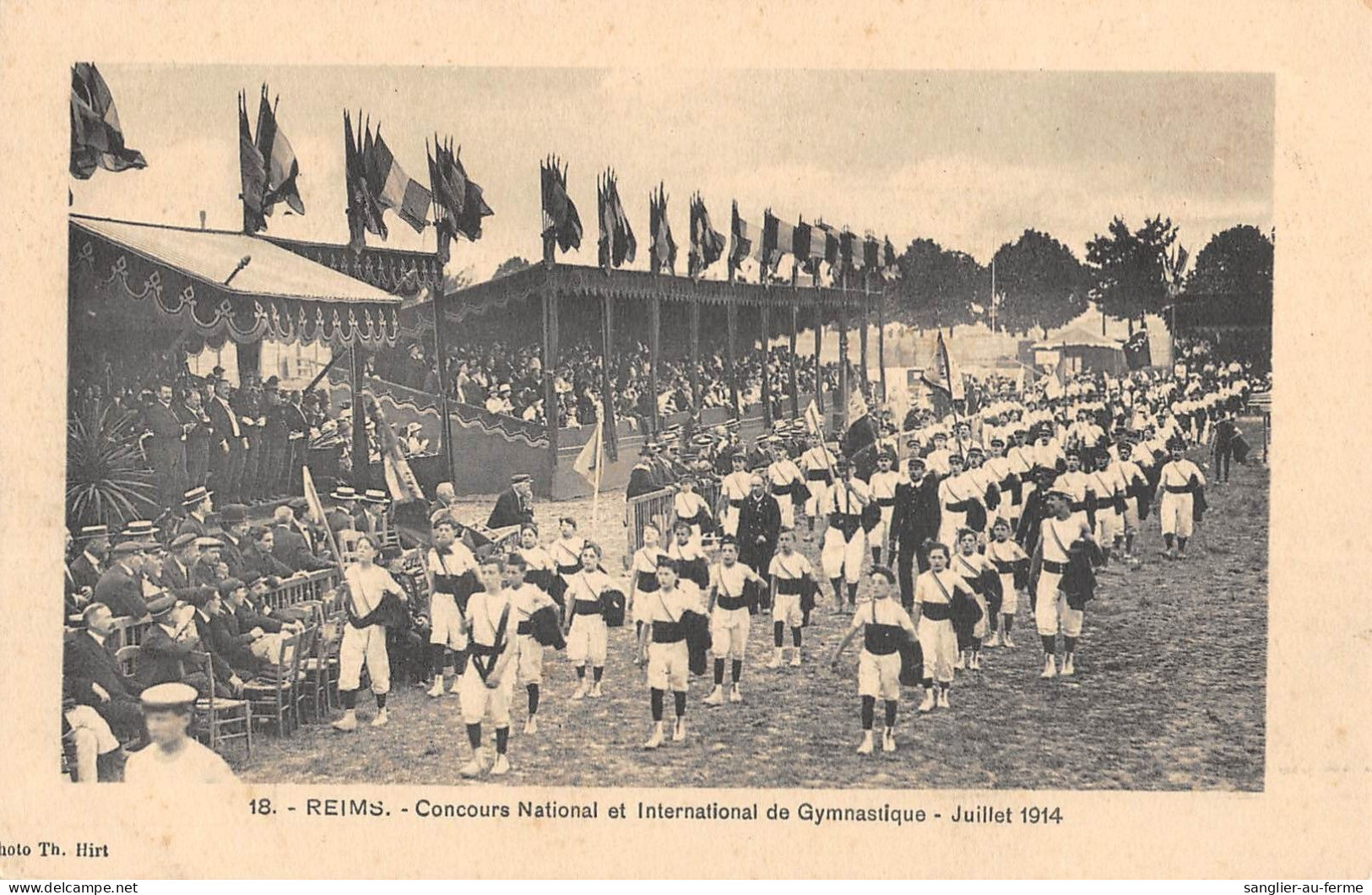 CPA 51 REIMS / CONCOURS NATIONAL ET INTERNATIONAL DE GYMNASTIQUE / JUILLET 1914 - Reims