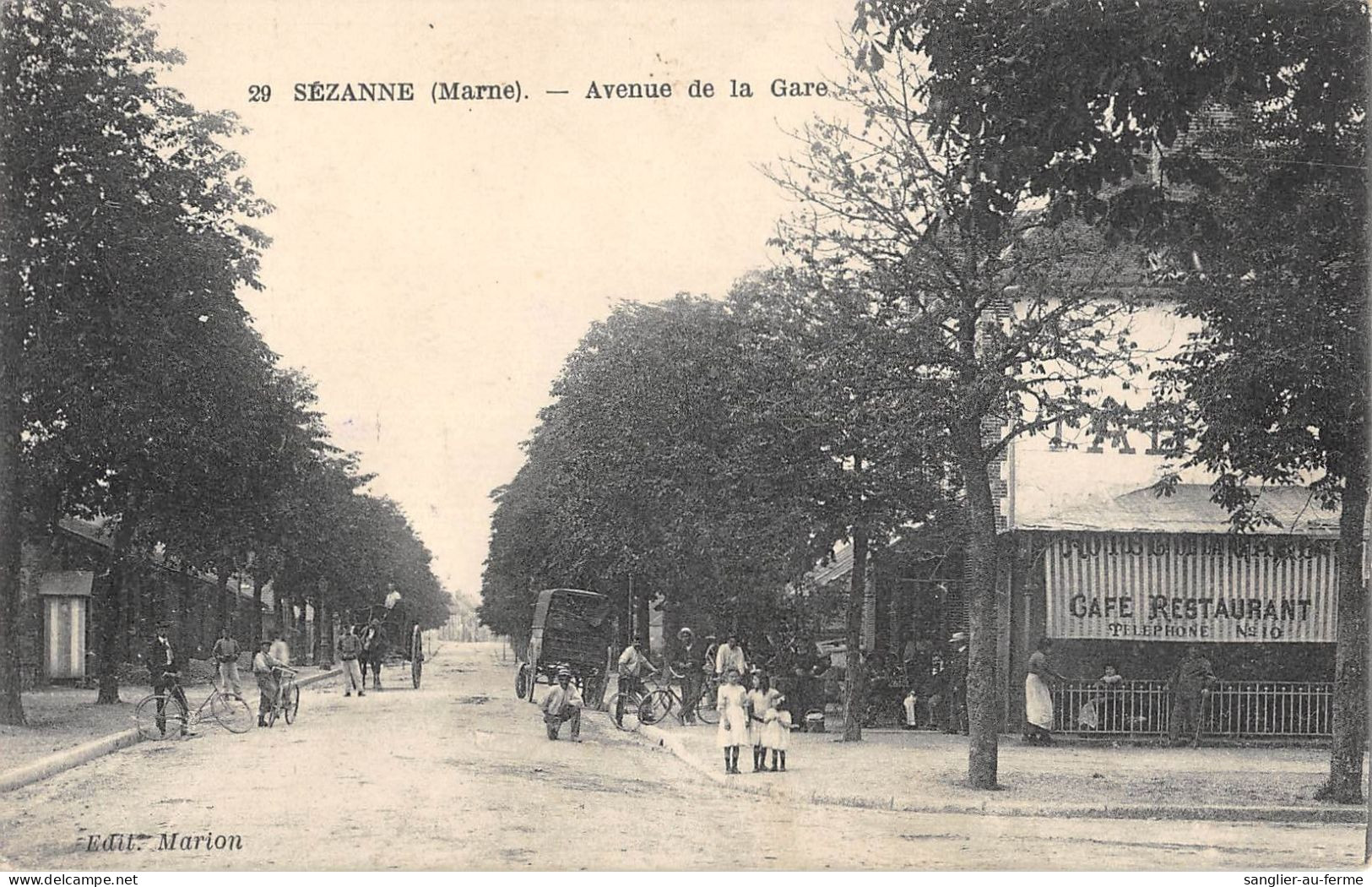 CPA 51 SEZANNE / AVENUE DE LA GARE - Sezanne