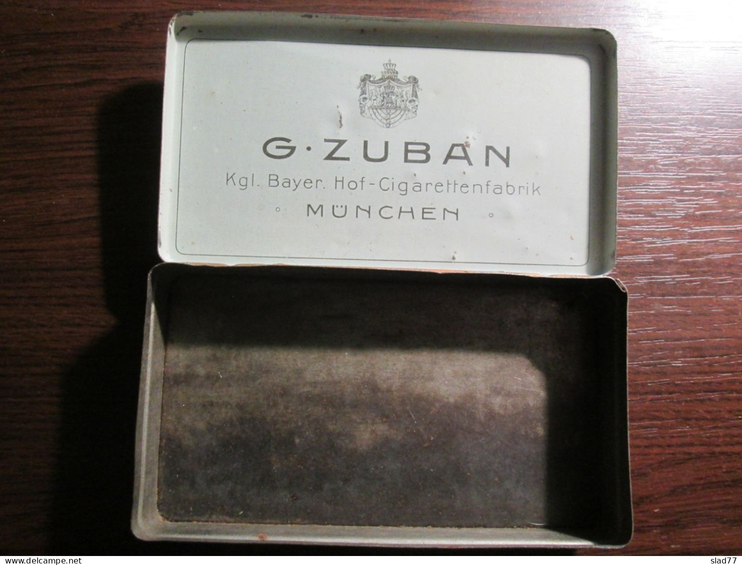 Vintage Zuban Kork No.3 Tobacco Cigarette Tin Box - Boites à Tabac Vides