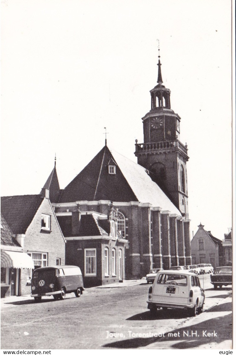 2441/ Joure, Torenstraat Met NH Kerk, Oude Auto's VW Bus - Joure