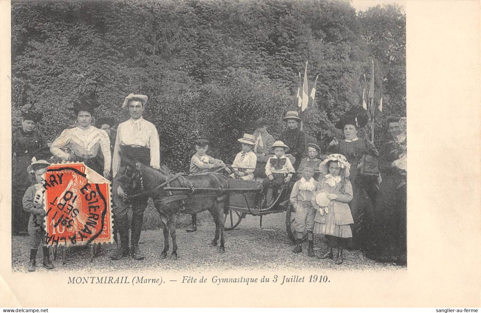 CPA 51 MONTMIRAIL / FETE DE GYMNASTIQUE DU 3 JUILLET 1910 - Montmirail