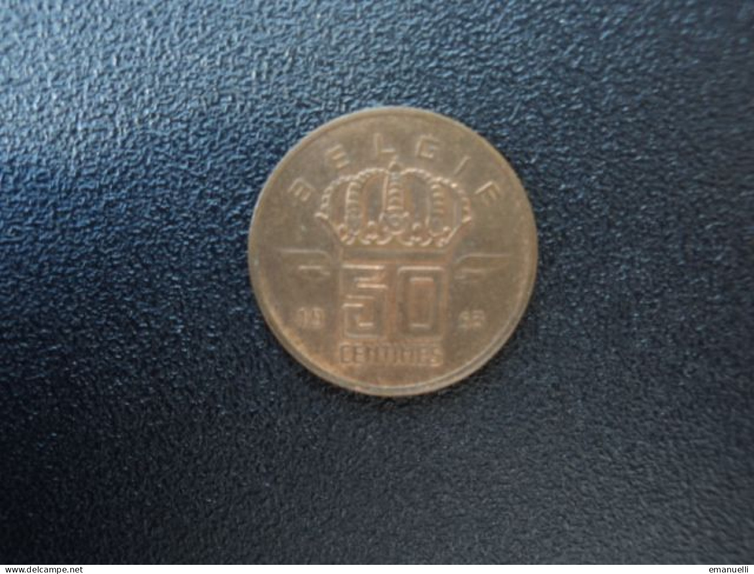 BELGIQUE * : 50 CENTIMES   1953 Petite Tête    KM 145     SUP * - 50 Centimes