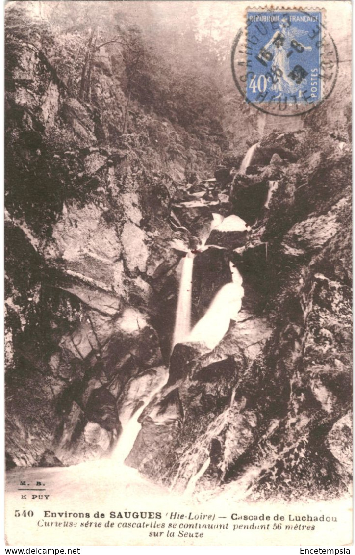 CPA  Carte Postale France Saugues Environs Cascade De Luchadou 1939 VM71078 - Saugues