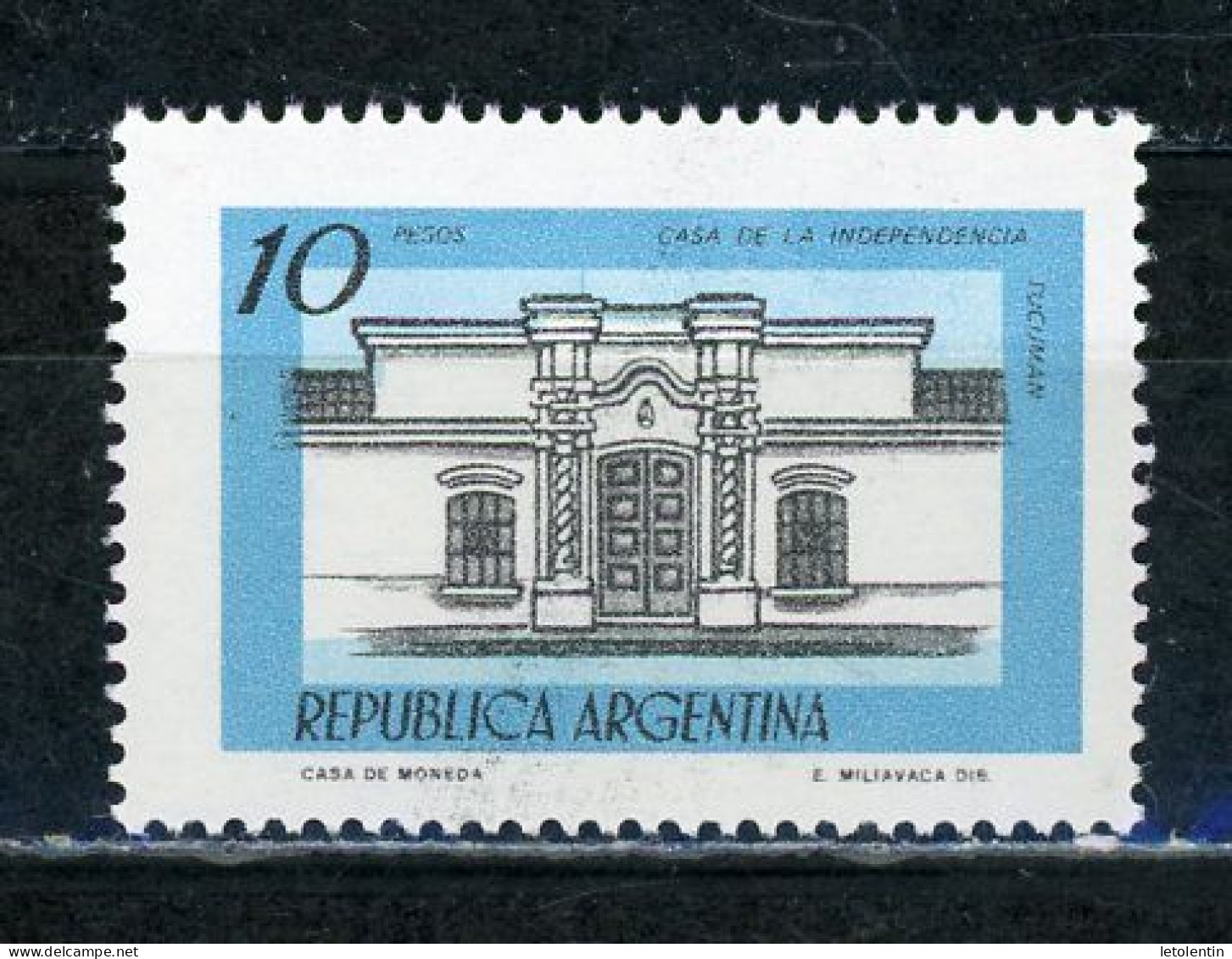 ARGENTINE : MONUMENT - N° Yvert 1108a ** PAPIER PHOSPHO - Used Stamps