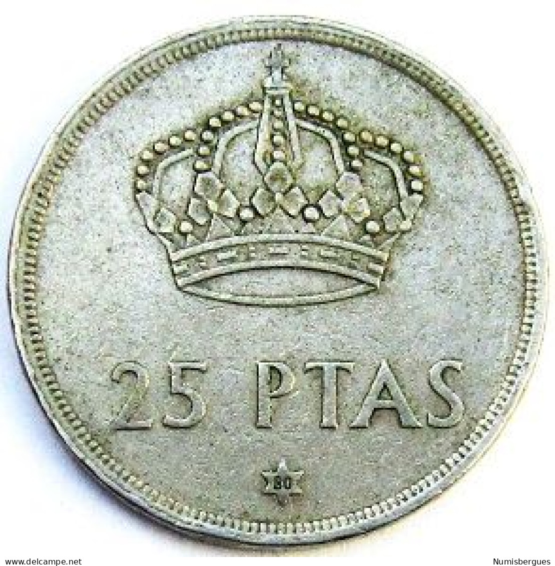 Pièce De Monnaie 25 Pesetas  1980 - 25 Pesetas