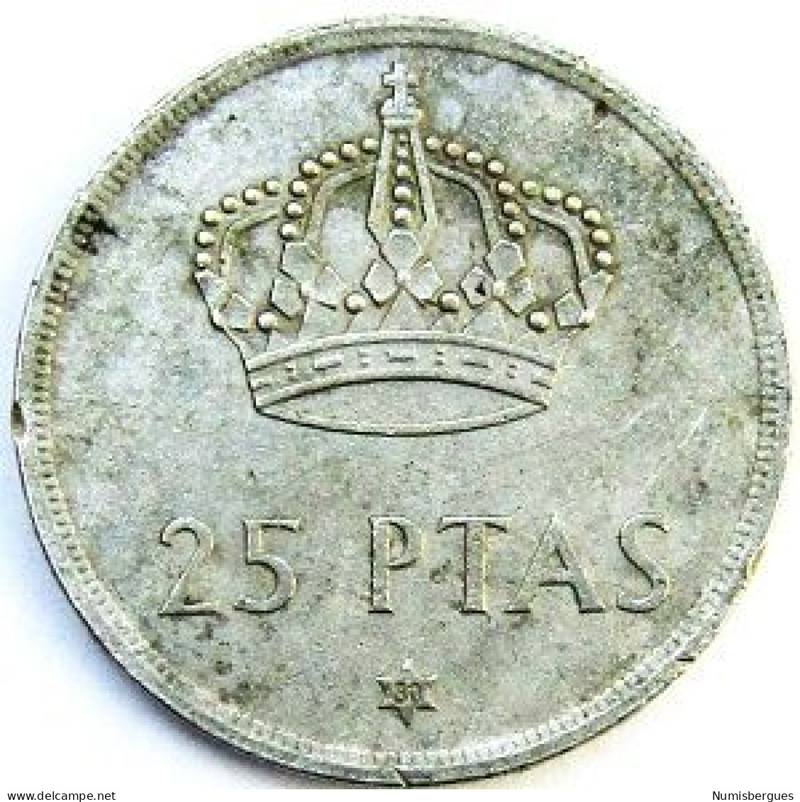 Pièce De Monnaie 25 Pesetas  1980 - 25 Pesetas