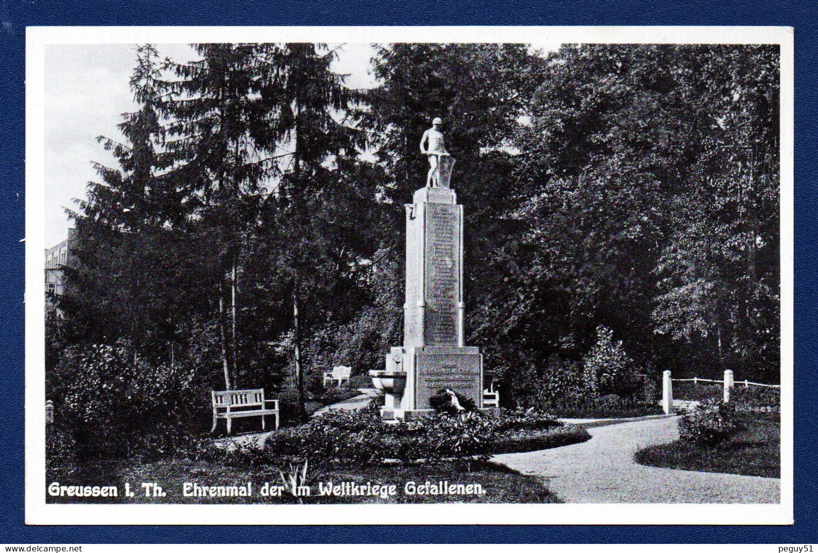 Greussen ( Sondershausen). Ehrenmal Der Im Weltkriege Gefallenen - Sondershausen