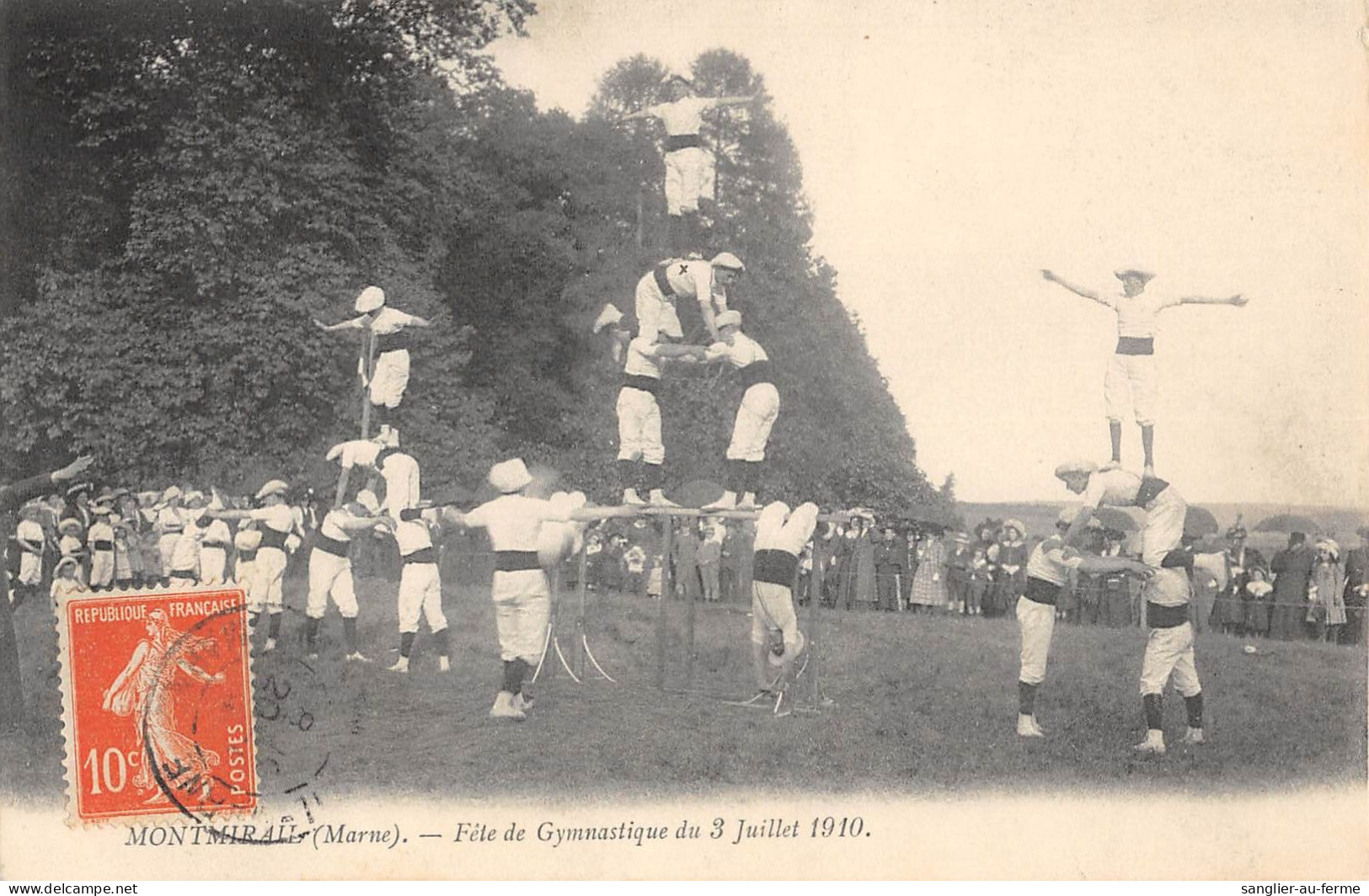 CPA 51 MONTMIRAIL / FETE DE GYMNASTIQUE DU 3 JUILLET 1910 - Montmirail