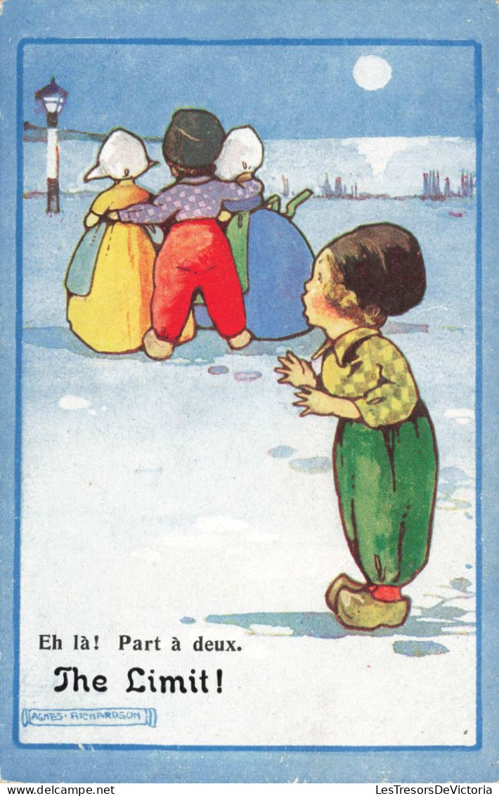 ENFANTS - Dessins D'enfants -Eh Là! Part à Deux - The Limit - Carte Postale Ancienne - Kinder-Zeichnungen